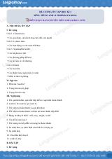 Đề cương ôn tập HK1 tiếng Anh 11 friends global có đáp án